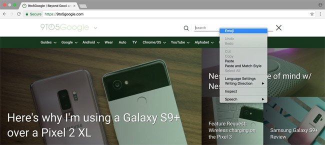 Hãy nhấn chuột phải > chọn tùy chọn Emoji mới