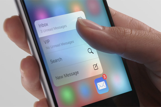 Lỗi tính năng 3D Touch