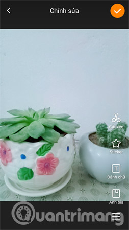Cắt xén video, thêm các sticker,...