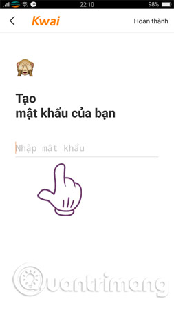 Tạo mật khẩu