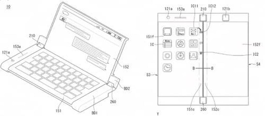 Khi ở chế độ một màn hình, chiếc điện thoại có thể mô phỏng như quyển sách