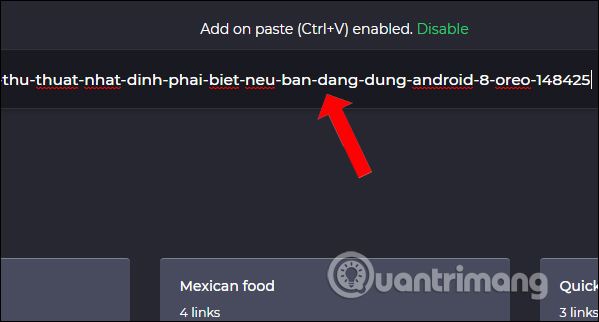 Nhập link bài viết