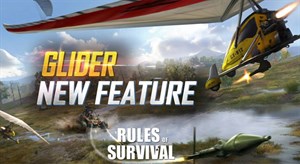 Cách dùng xe bay Glider trong Rules of Survival