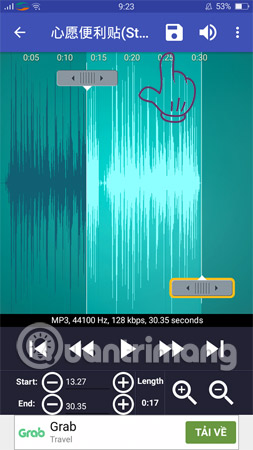 Bấm vào biểu tượng hình vuông để lưu lại