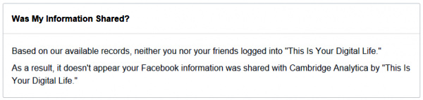 Was My Information Shared?