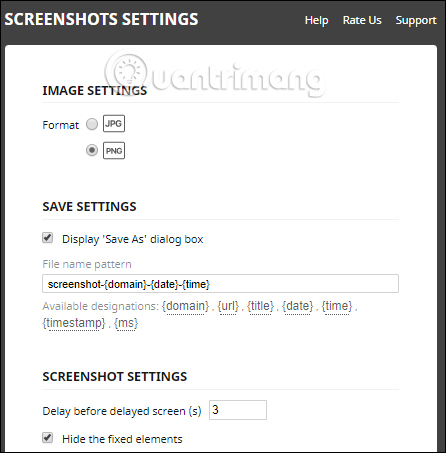 Chỉnh sửa Nimbus Capture Chrome