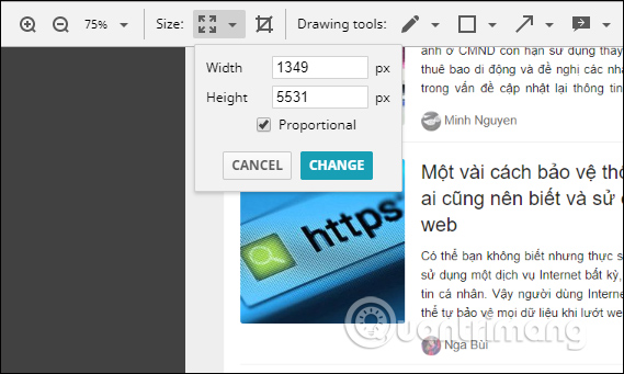 Giảm kích thước ảnh
