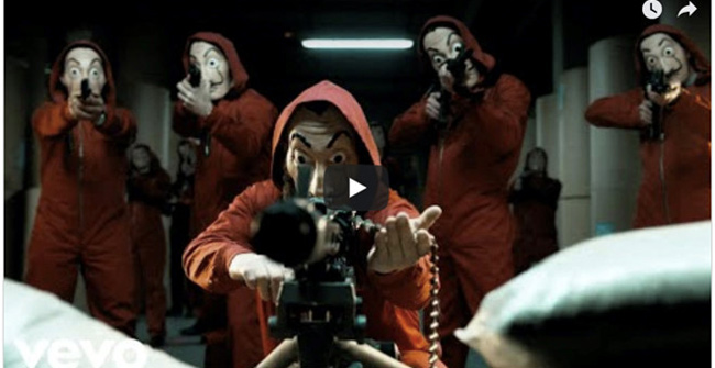 Bìa MV Despacito bị thay đổi bằng hình ảnh một nhóm người đeo mặt nạ mang súng