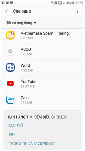 Kiểm tra bộ nhớ ứng dụng