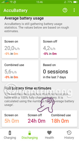 Bây giờ bạn đã có thể tự kiểm tra, quản lý pin trên Android