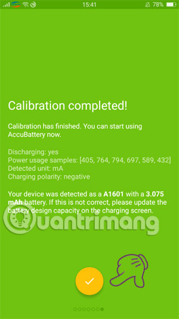 Bấm vào biểu tượng chữ V 