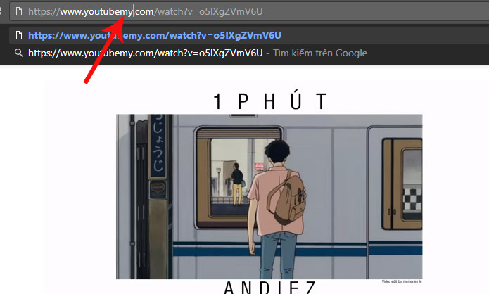 Thêm từ "my" vào sau từ youtube