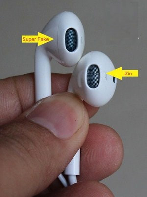 Distinguish by looking at the earpiece diaphragm 