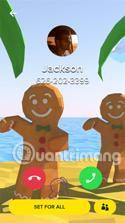 Chọn mục Set for all để áp dụng thay đổi với tất cả các cuộc gọi trên Android