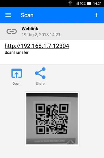 Quét mã QR trên iOS 