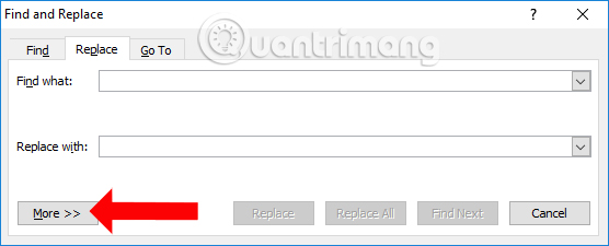 Mở thêm tùy chọn