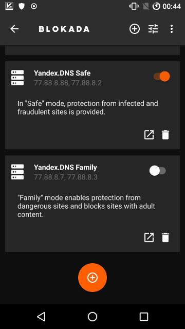 Danh sách DNS người dùng có thể chỉnh sửa