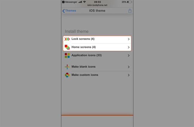 Để đúng với phong cách iOS 6 hơn, bạn cần cài thêm hình nền màn hình khóa và màn hình chính