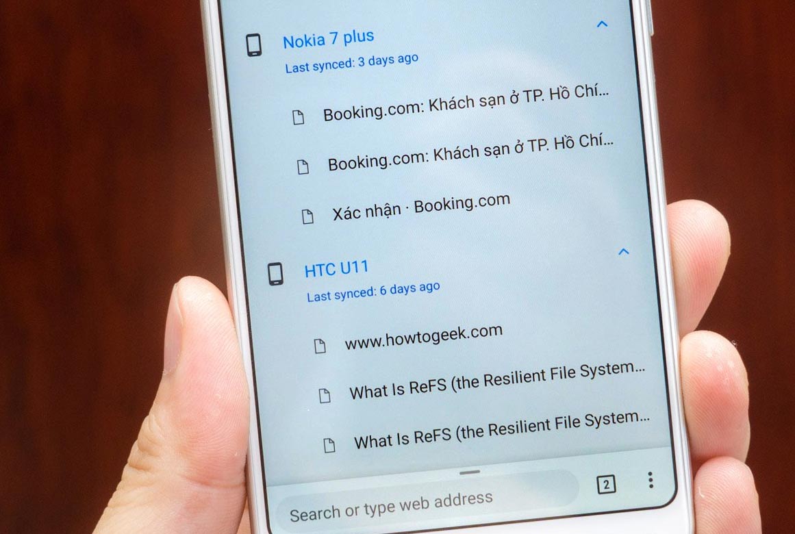 Mở web trên máy tính bằng Chrome điện thoại