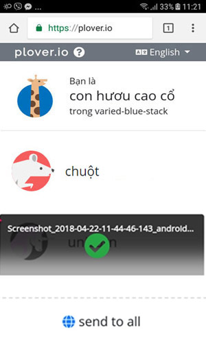 Gửi ảnh từ điện thoại sang máy tính