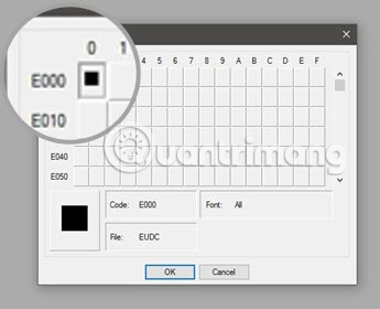 Cửa sổ Select Code