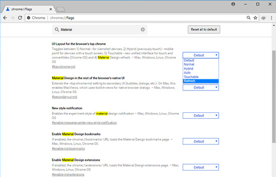 UI Layout for the browser’s top chrome