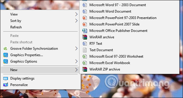 Hiện trình đơn New