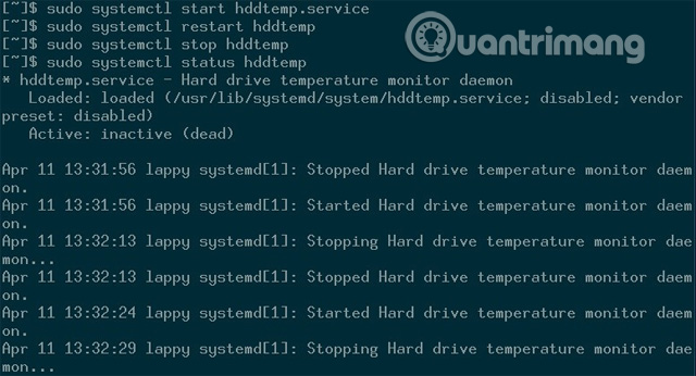 Khởi động và dừng unit