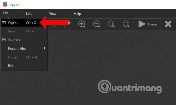 Mở hình ảnh xóa logo