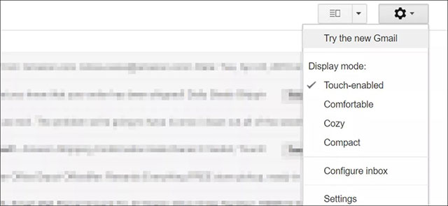 Bật Gmail mới trên tài khoản cá nhân