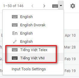 Bật bộ gõ tiếng Việt