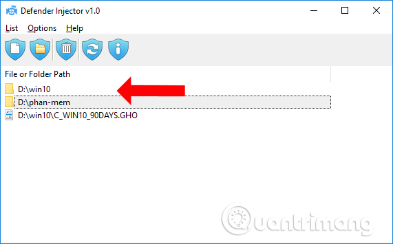 Danh sách file tin cậy