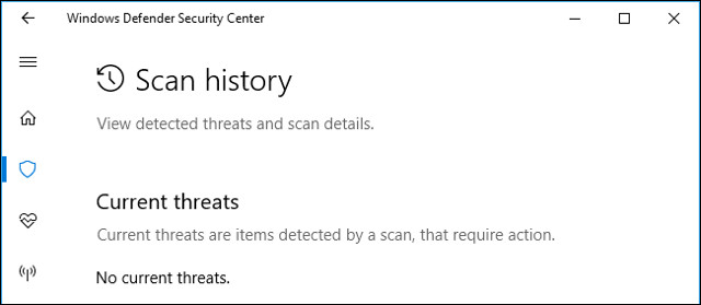 Mở Windows Defender Security Center