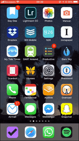 Tạo thư mục ứng dụng trên iPhone