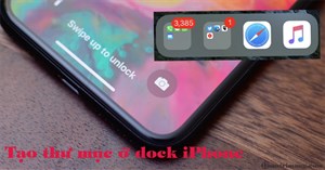 Cách tạo thư mục trên Dock của iPhone