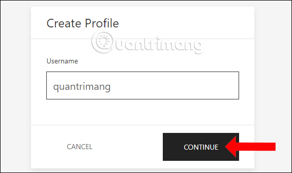 Đặt Username