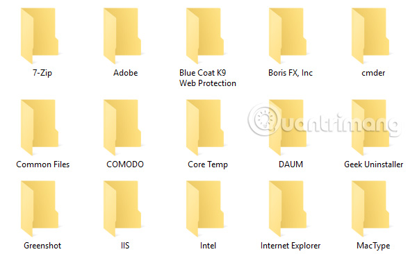 Thư mục Program Files