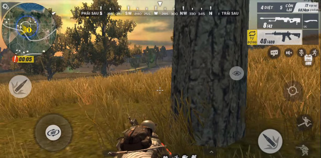 Ẩn nấp sau vật cản 