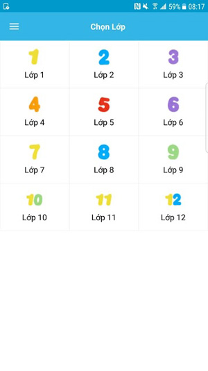 Giao diện ứng dụng Giải bài tập VnDoc