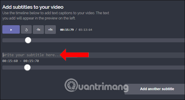Chèn phụ đề video