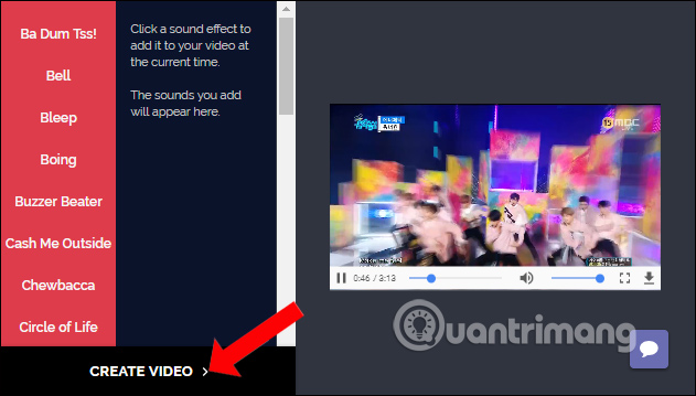 Chèn hiệu ứng âm thanh