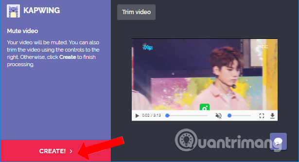 Tắt tiếng video