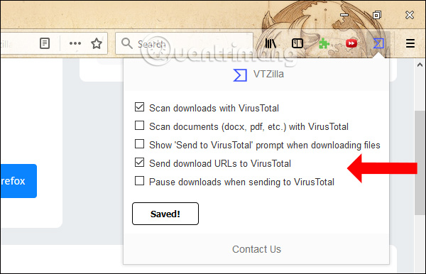 Tùy chọn thiết lập