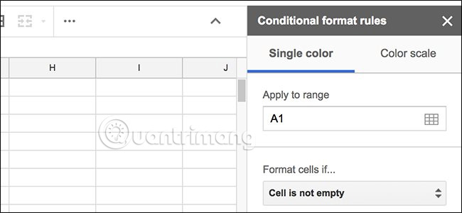 Định dạng có điều kiện