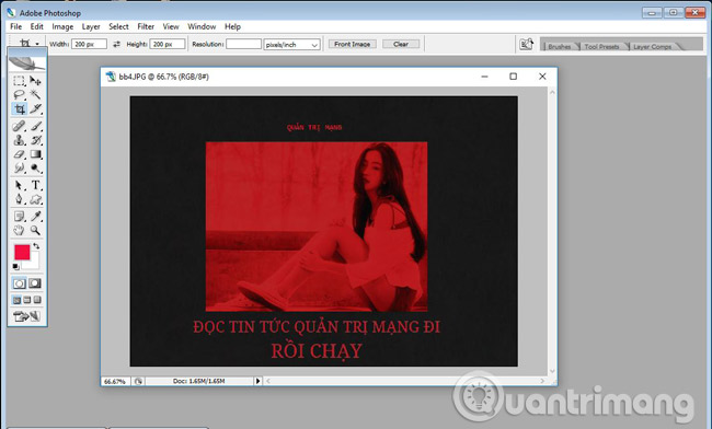 Chụp màn hình lại bức ảnh và chỉnh sửa kích thước nếu muốn