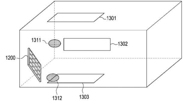 Một thiết bị sạc không dây kèm theo đó là các bộ phận phản xạ lắp trên tường