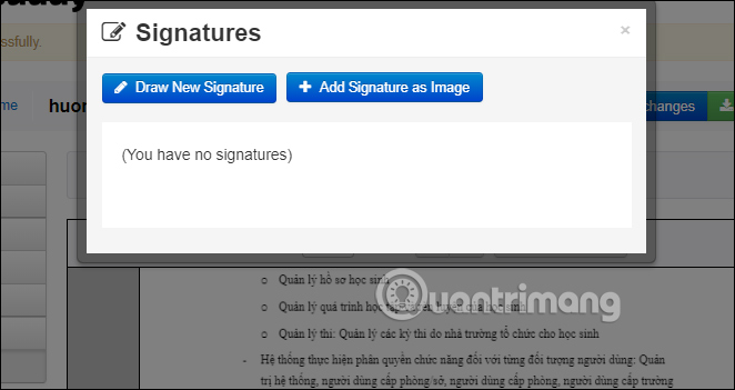 Thêm chữ ký vào file PDF 