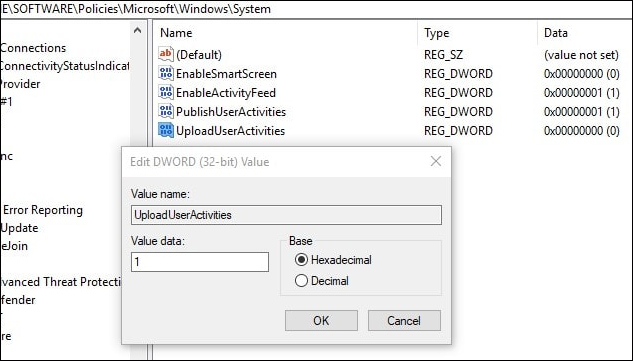 Sửa giá trị dữ liệu
