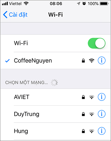 Nhận biết mạng Wi-Fi mạnh hơn qua số vạch vòng cung