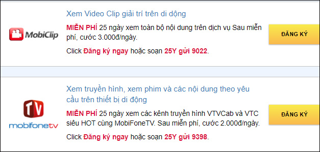 Dịch vụ MobiClip 